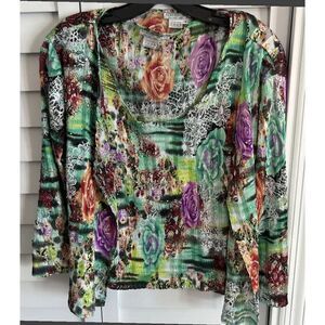 Alberto Mackali tank and cardigan set